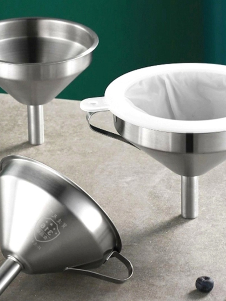 超密过滤网超细漏斗酵素白酒葡萄酒过滤器不锈钢家用自酿酒滤酒器