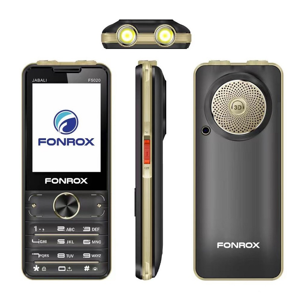 f5020跨境外贸功能机直板大喇叭双手电筒老人手机大按键待机长