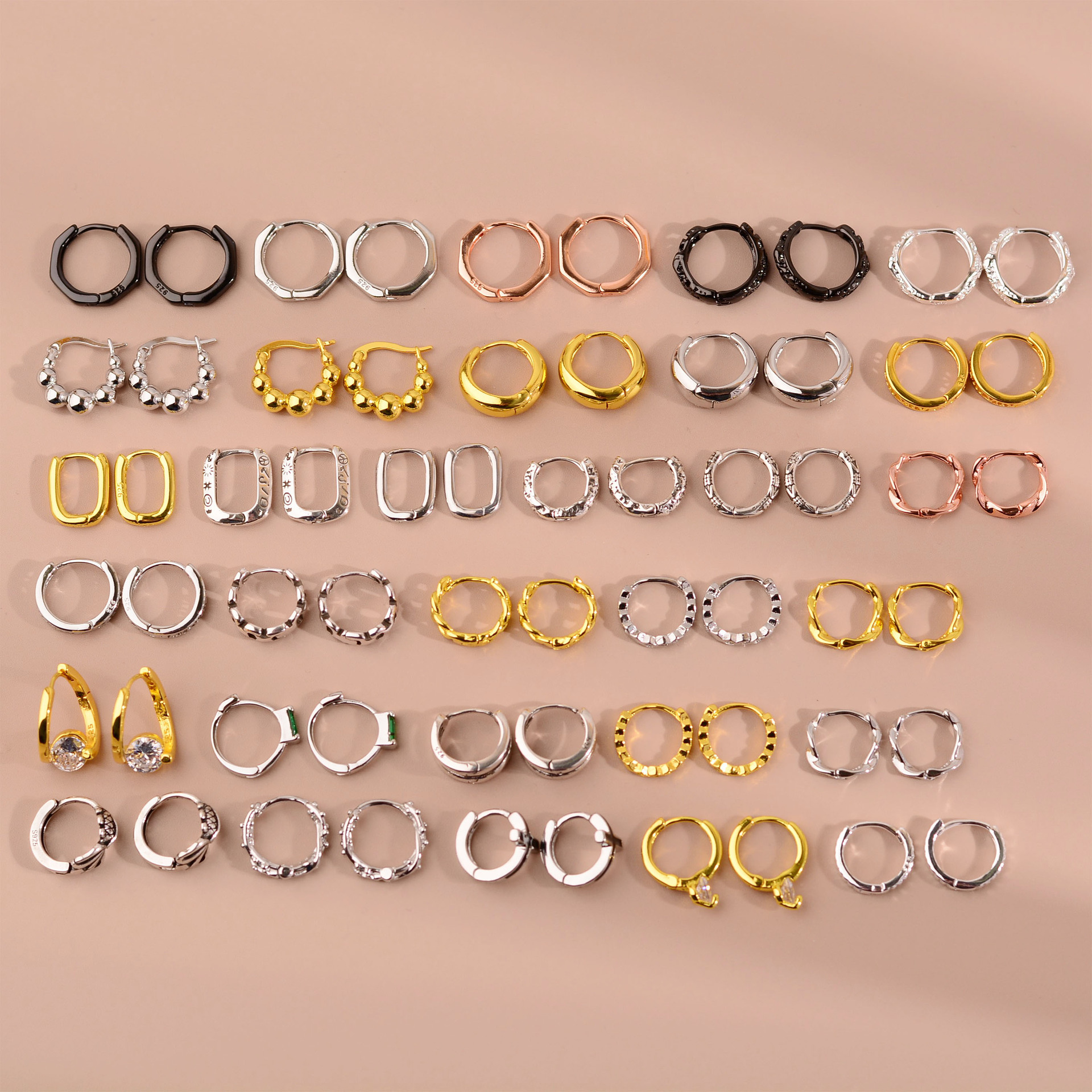 high sense simple bracelet ear clip earrings classic style hong kong style earrings french earrings retro stud earrings earring accessories wholesale