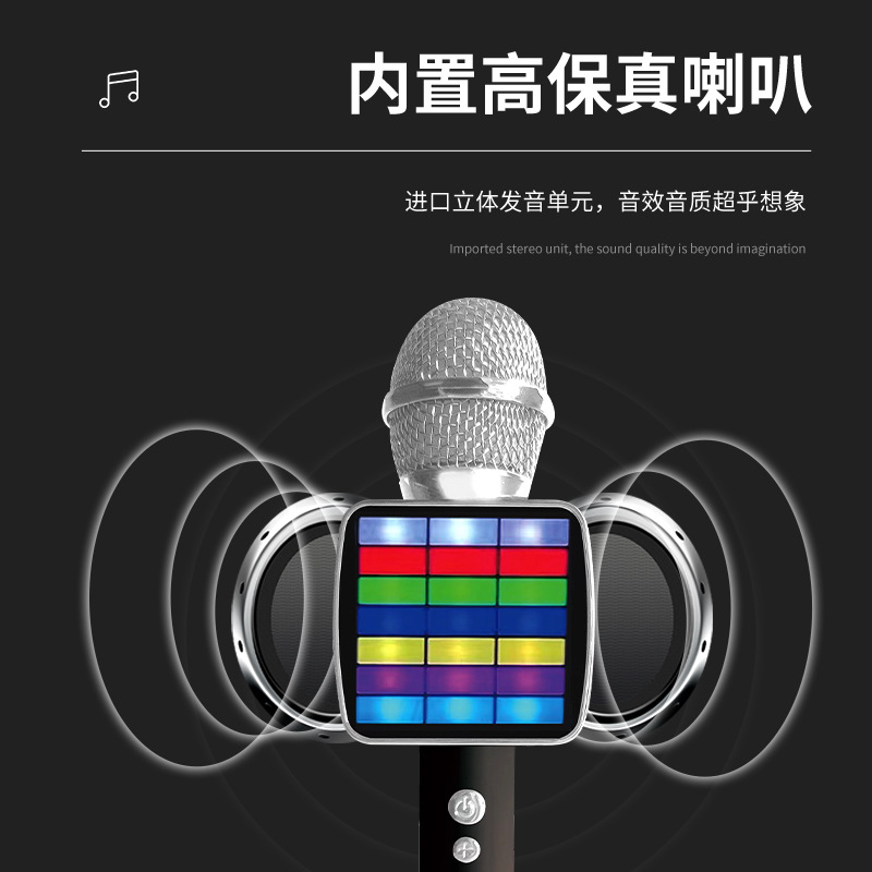 Private Model Patent Microphone Microphone Audio Integrated Wireless Bluetooth Universal Karaoke Children's Home Singing ZX-800