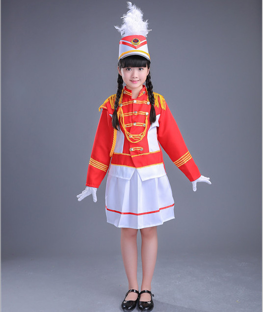 21新款中小学生升旗手服鼓号队服装军鼓乐队仪仗队服少先队鼓号服