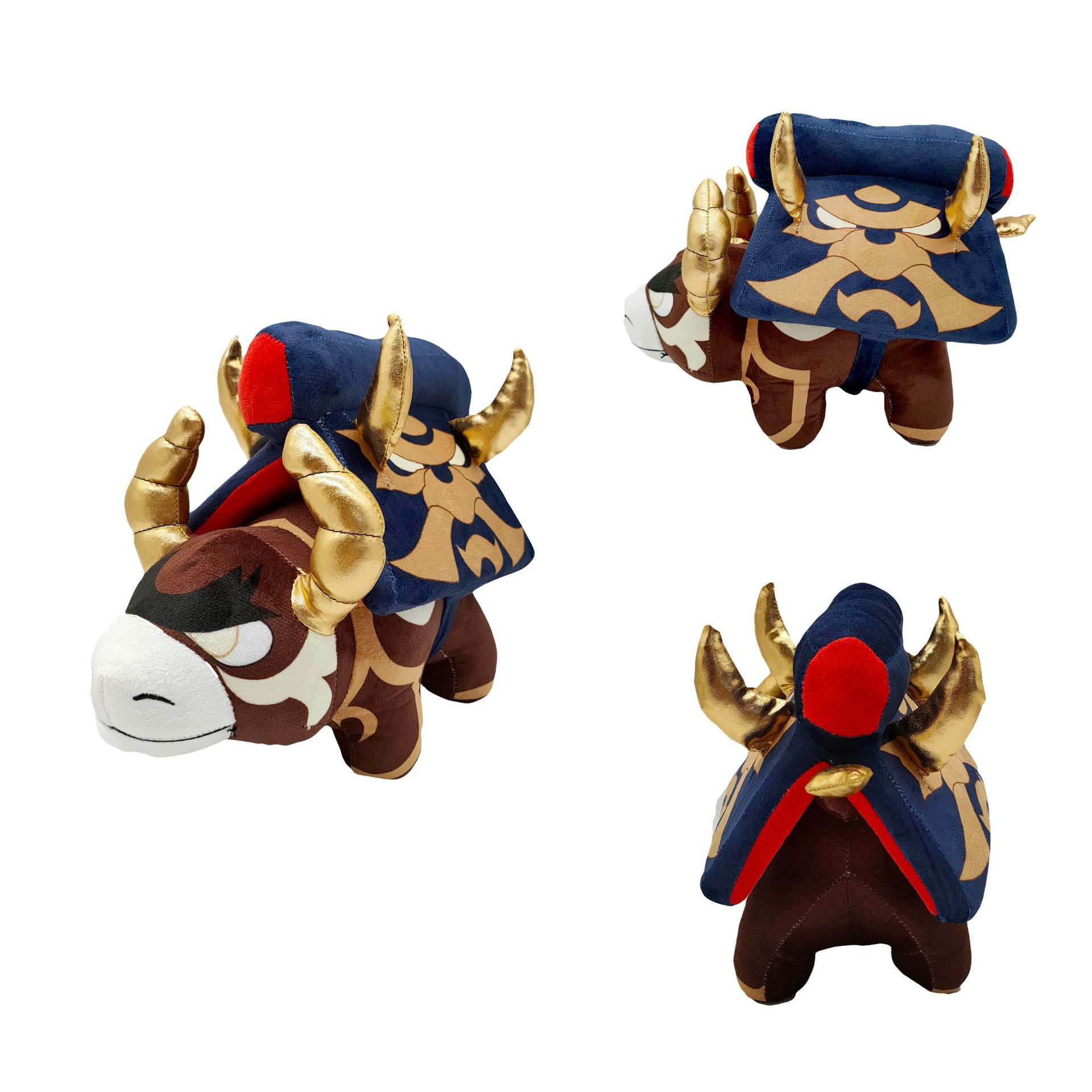 跨境新品 原神荒泷一斗的牛公仔斗战岩牛公仔 动漫游戏周边玩偶