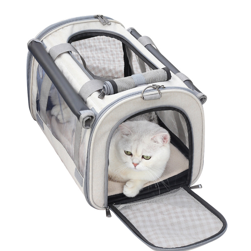 Products in Stock New Portable Pet Diaper Bag Breathable Foldable Cat Backpack Car Portable Cat Cage Cat Bag Wholesale