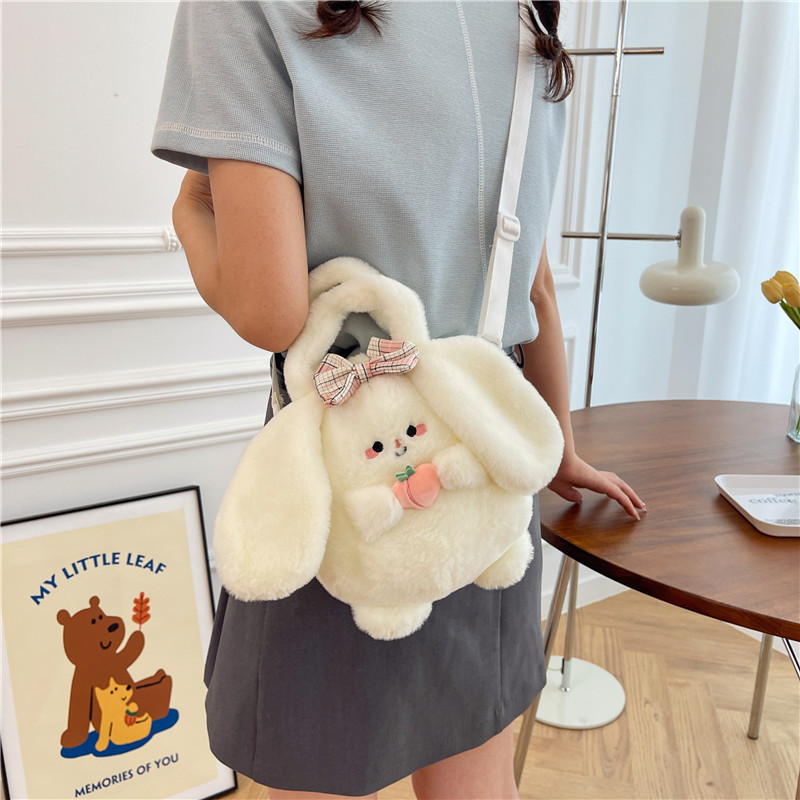 cross-border new avocado plush doll bag cartoon cat doll moving girl heart ragdoll messenger bag