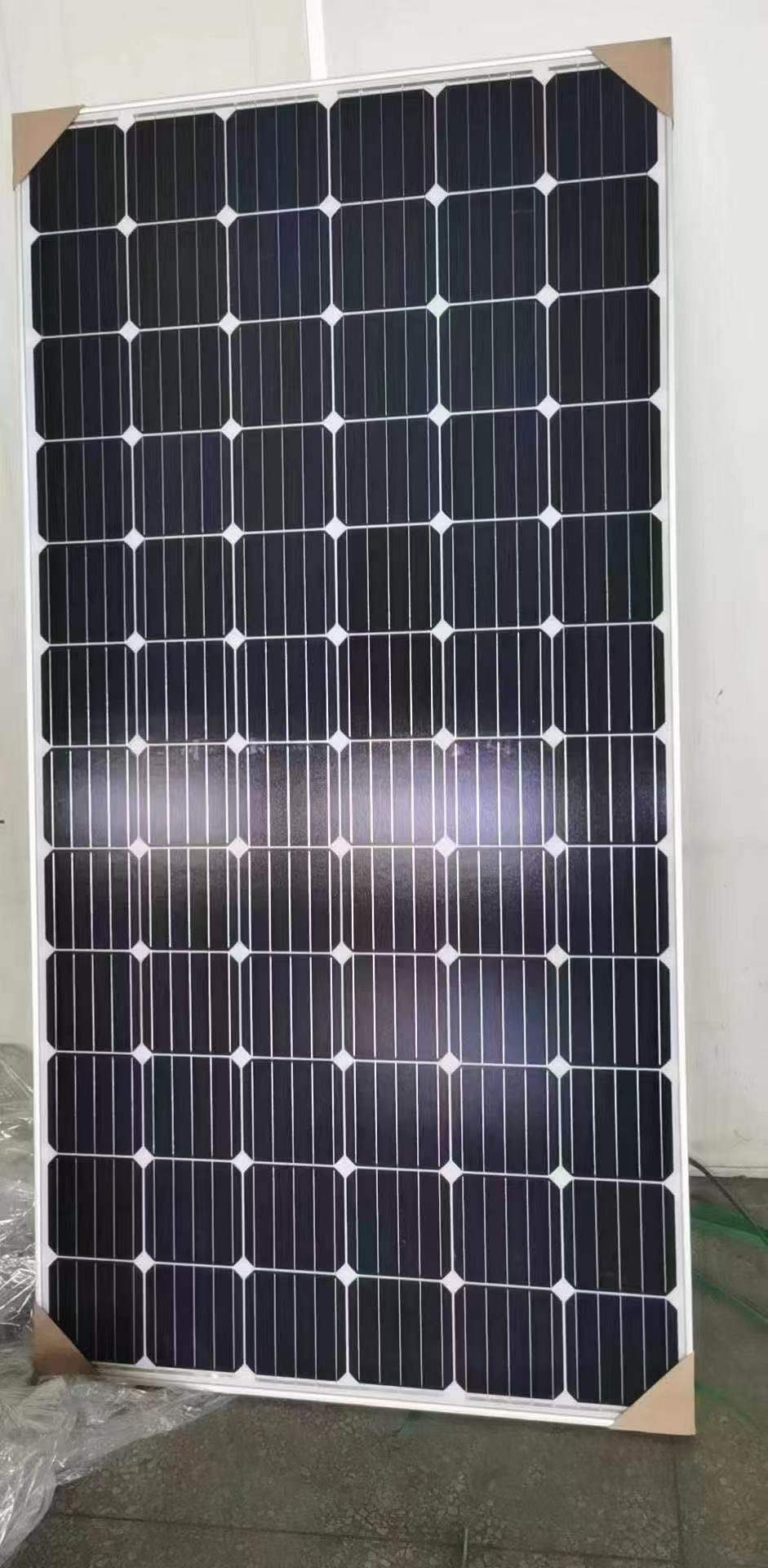 拓日a级单晶硅370w太阳能电池板家用分布式并网光伏组件36v光伏板