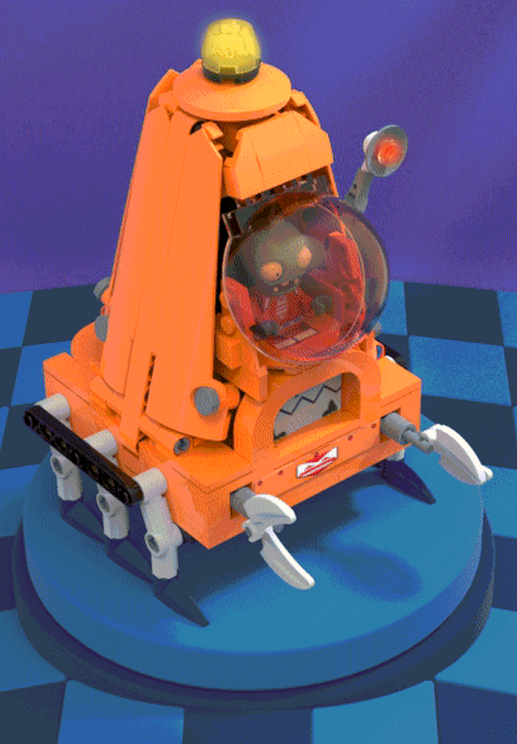 古迪正版植物大战僵尸儿童益可发射子弹变形拼装积木玩具礼品包邮