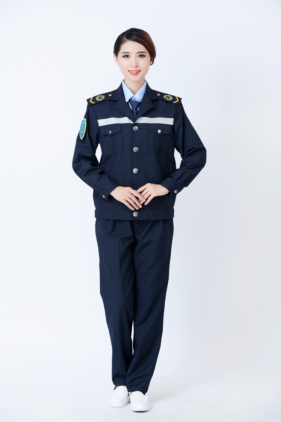 现货供应男女款120急救中心工作服短袖长袖分体套装标志服急救服