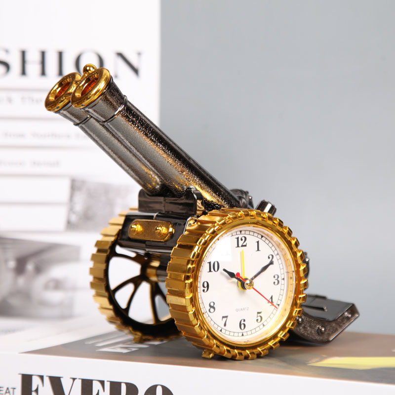 下单送电池 质保一年学生宿舍闹钟创意摆件礼炮闹钟生日礼物闹钟