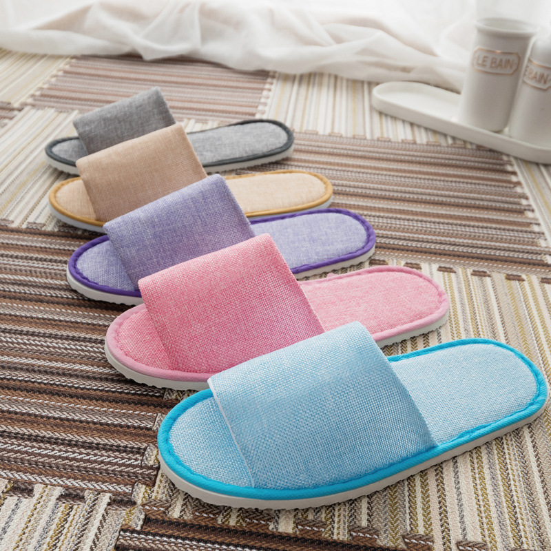 Hotel Disposable Slippers Guest Rooms Summer Diablement Fort Home Hospitality Beauty Salon Non-Slip Men and Women Slippers Wholesale