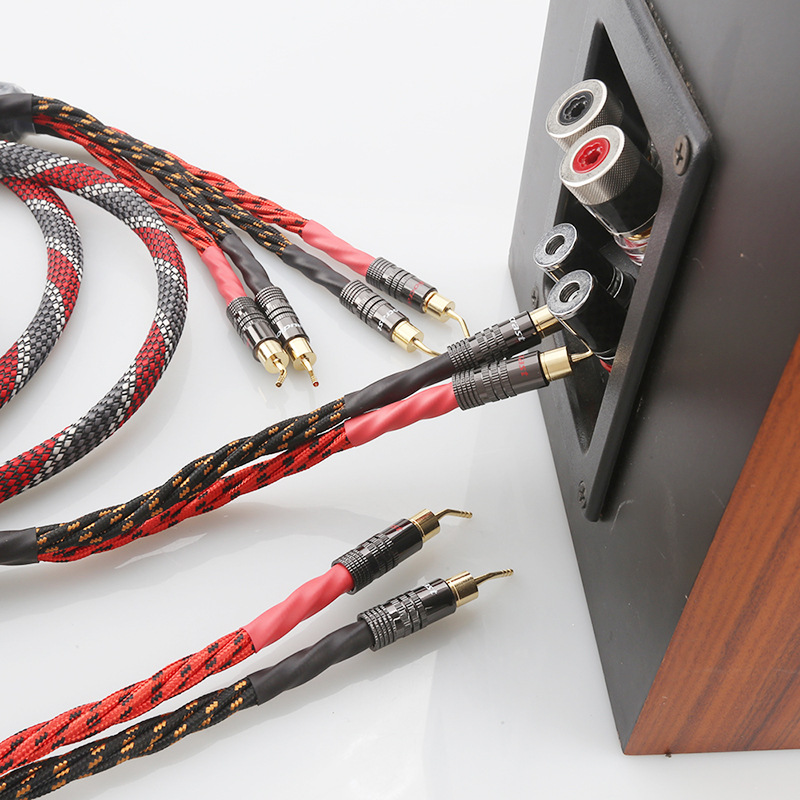 发烧纯铜16股编织喇叭线 发烧古董功放胆机音响连接线 hifi音箱线