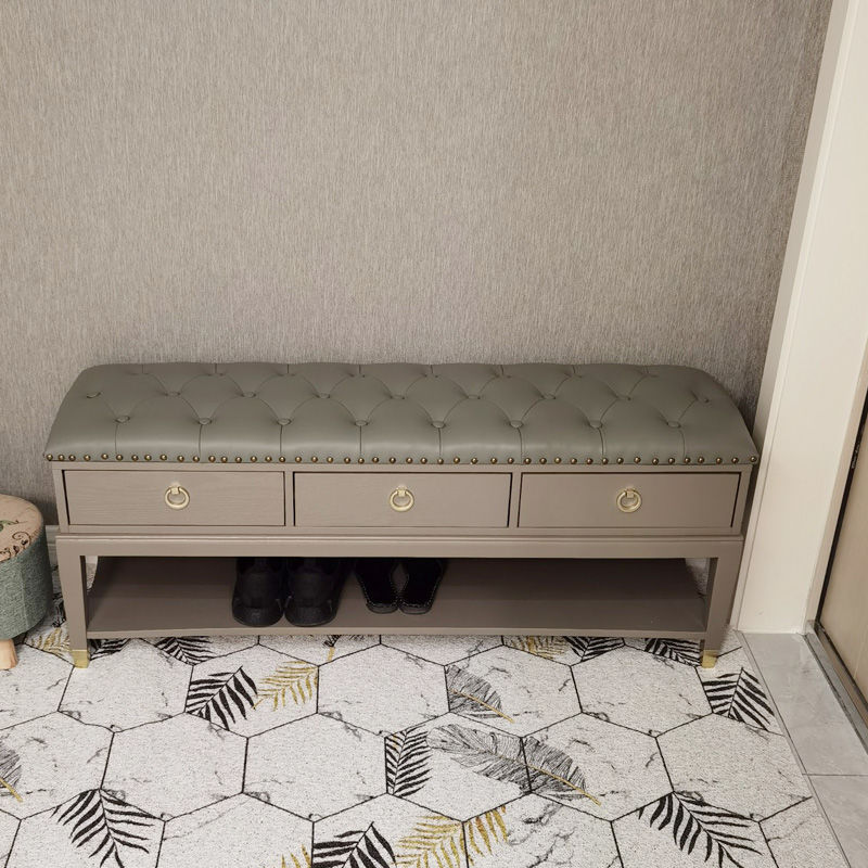 实木换鞋凳家用门口可坐式鞋柜一体抽屉可收纳多功能进门鞋架