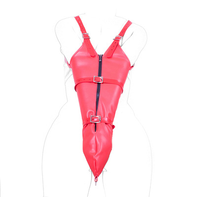 sm调教后手并肘直臂紧束单手套禁锢捆绑束缚袋拘束另类情趣用品