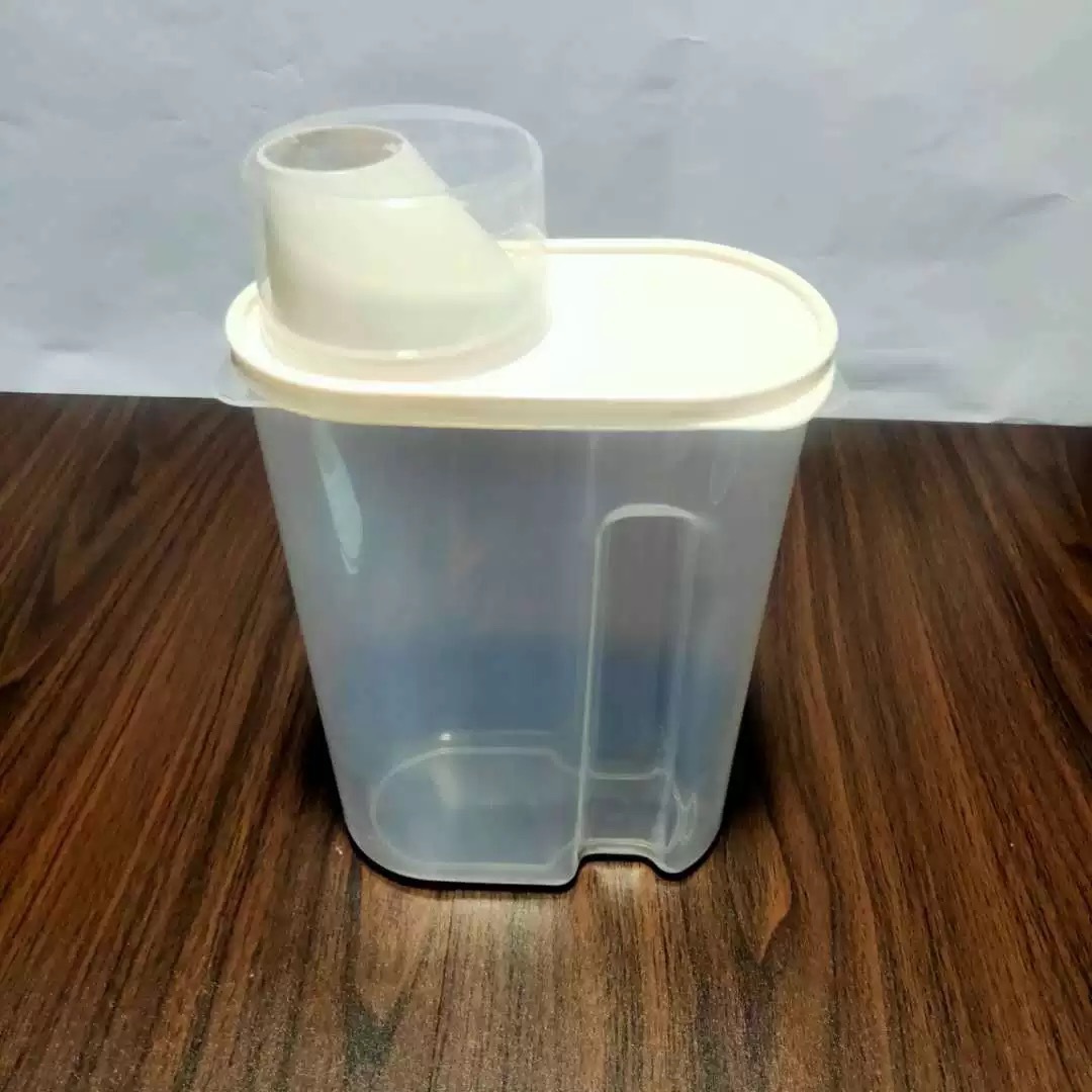 Household Transparent Cereals Storage Tank Food Dry Goods Kitchen Storage Box Sealed Plastic Cans Waterproof Cereal Can