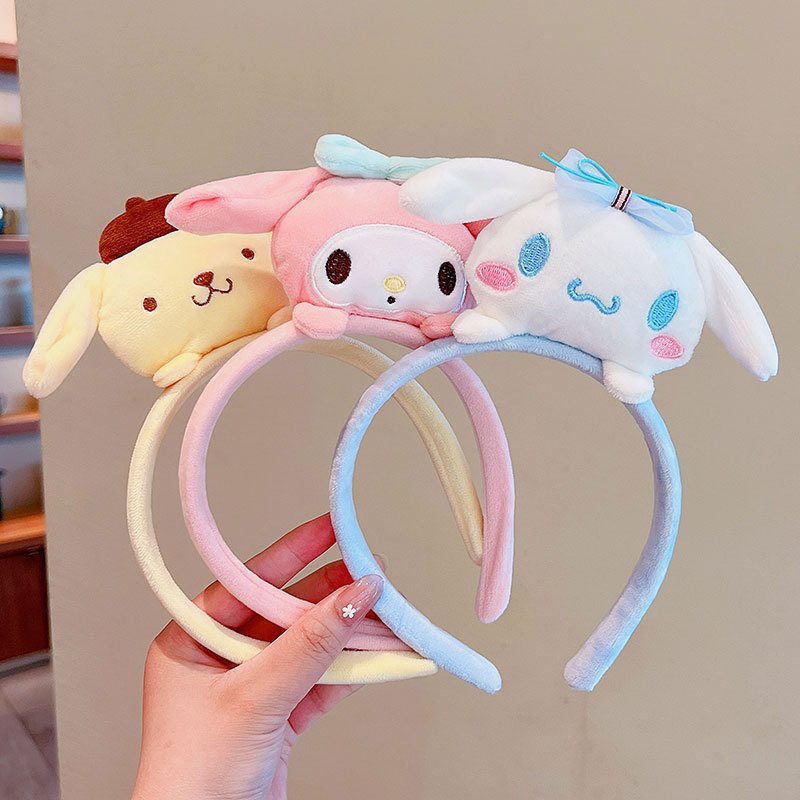 Internet Celebrity 2024 New Children Hair Band Headband Girl Hair Tie Face Wash Sweet Cute Little Girl Headband Hair Accessories