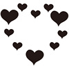 love Peach combination Mirror Wall stickers Acrylic Wall stickers love Peach combination Mirror Wall stickers Acrylic Wall stickers