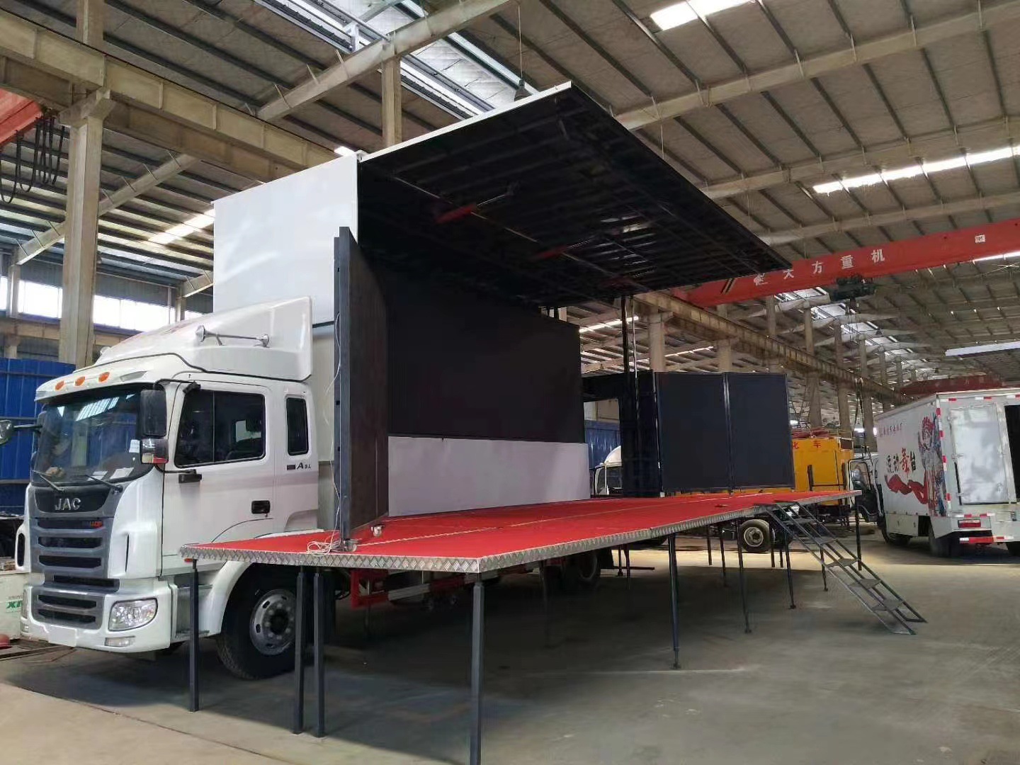 解放虎v蓝牌广告车led流动舞台车商场楼盘户外推广车宣传广告车厂