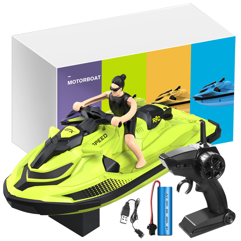 遥控摩托艇高速遥控快艇抖音儿童男孩电动无线水上玩具船模型防水