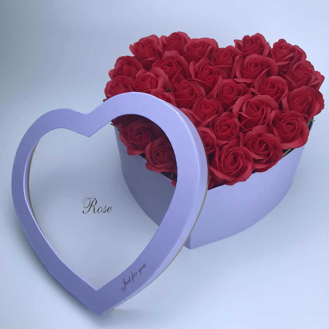 灰色爱心一一箱16套,紫色爱心一箱16套规格心形用途鲜花包装包装