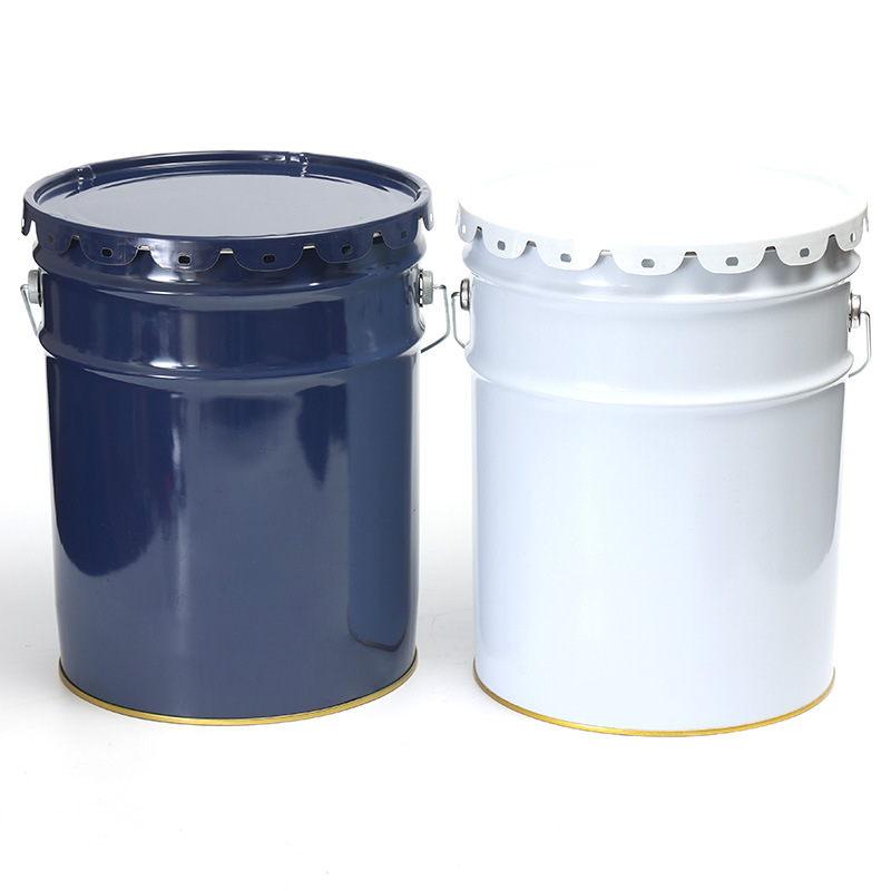 18l-20l马口铁涂料桶花蓝桶大开口花篮闭口桶涂料化工油漆铁皮桶