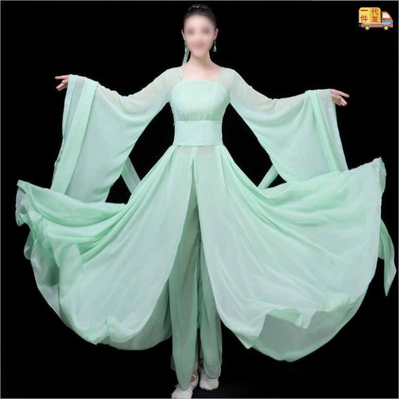汉服古装衣服女学生仙女裙唐装民族风女装古代古风裙子改良亚马逊