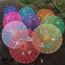 48N传统工艺舞蹈伞透明油纸伞古典旗袍走秀舞台道具拍照迷你花伞