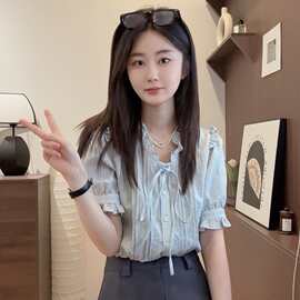 【N.Y.STUDIO】十三行小气泡小众别致设计感衬衫CX10284