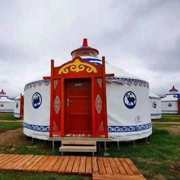 蒙古包帐篷农家乐餐饮帐篷户外饭店酒店住宿加厚保暖防雨方形帐篷
