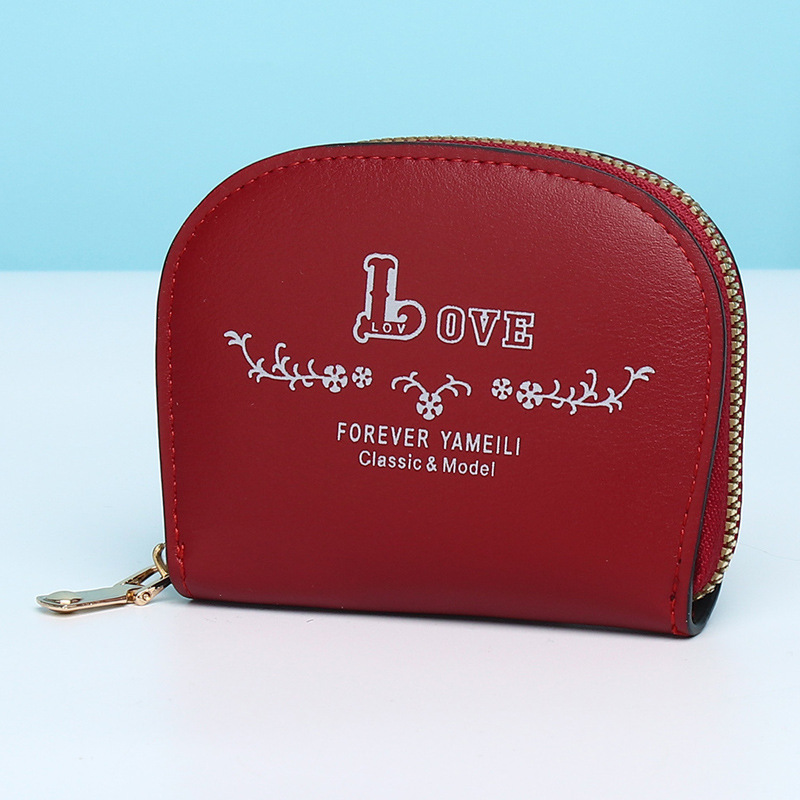 Short Wallet 2022 New Fashion Simple Multi-Card-Slot Semicircle Card Holder Clutch Mini Women's Bag Coin Purse