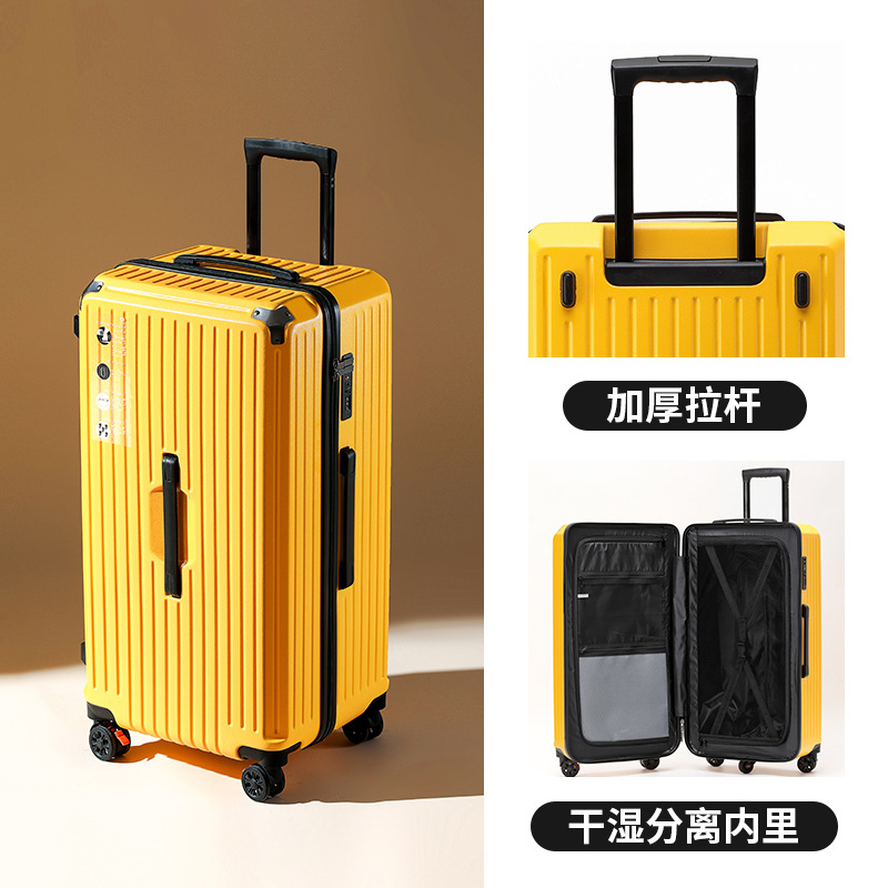 Charging Multi-Function Trolley Case Large Capacity 28-Inch Luggage Female Shock Absorber Brake Universal Wheel Password Travel Suitcase