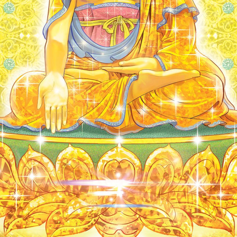 南无宝生如来挂画结缘五方佛之南方宝相佛画像观喜佛密宗佛卷轴画