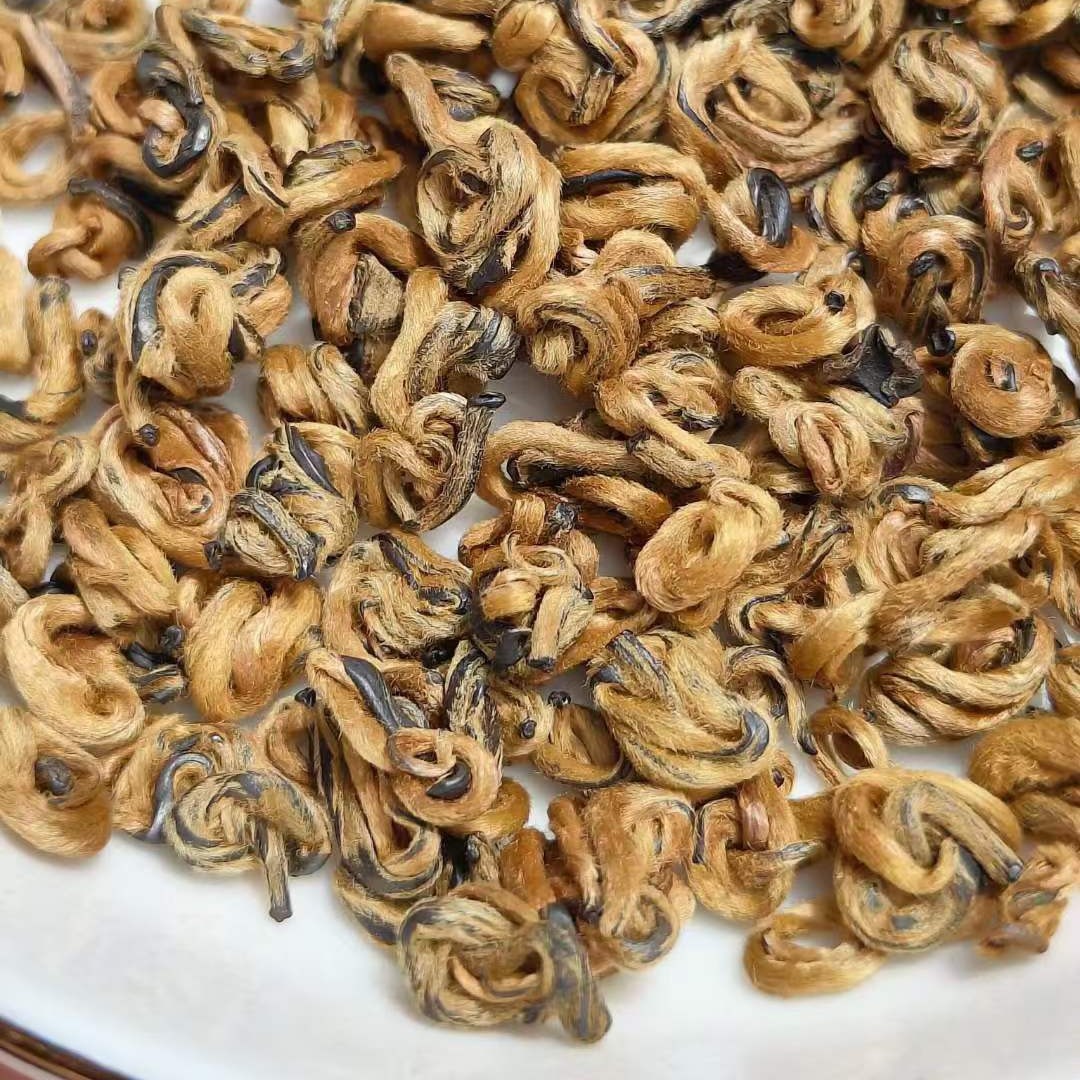 云南滇红茶散茶 滇红金螺 金芽金丝 蜜香型 初制所临沧凤庆老茶所