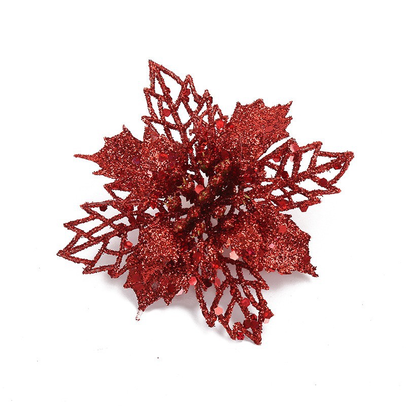 Hollow Christmas Flower Multi-Color Optional Office Furniture Accessories Pendant Christmas Decorations Christmas Tree Accessories