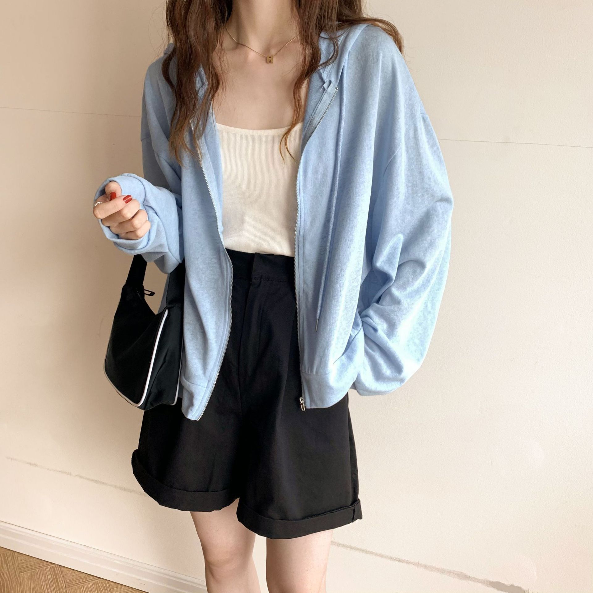 Sun Protection Clothing for Women 2023 New Summer Loose Thin Breathable Jacket Sun-Protective Clothing Ice Silk Cardigan