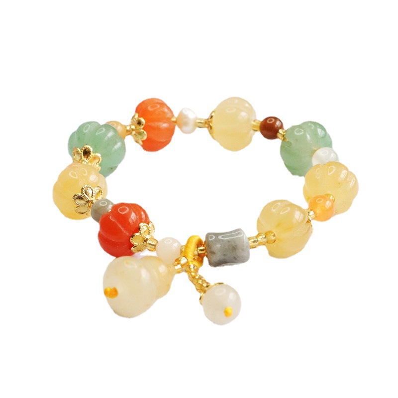 Yaoyu Genuine Jinsi Jade Bracelet Gourd Pumpkin Beads Bracelet Ornament Factory Live Supply Cb2081804