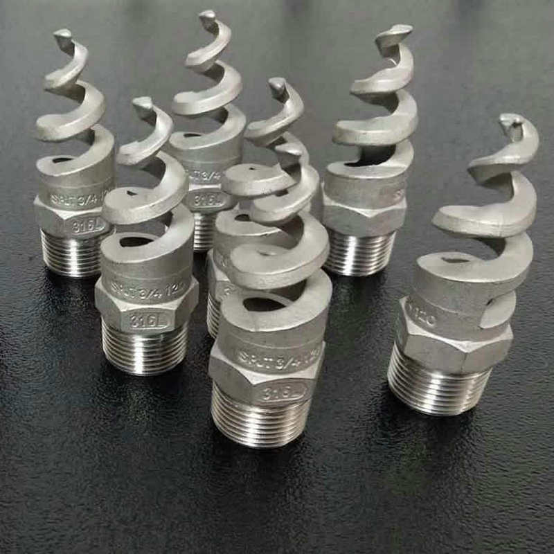 批发316l不锈钢螺旋喷头不锈钢螺旋喷嘴 喷淋塔螺旋喷头定制