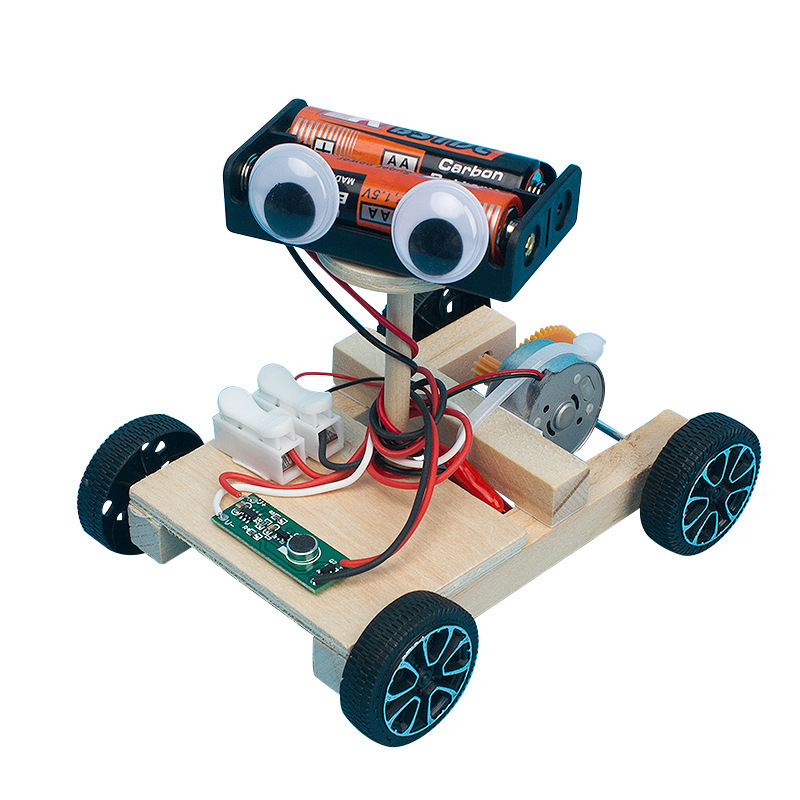 DIY Voice Control Car Claps Hands and Goes Creative Small Invention Science and Education Invention Material Package