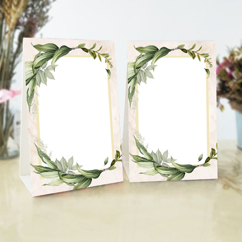 席位卡婚礼桌牌卡结婚宴嘉宾座位卡创意桌号签到婚庆双面台卡