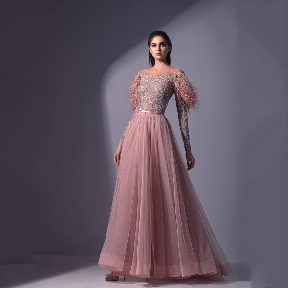 2022跨境新款春季欧美女装晚礼服亮片网纱流苏雪纺拼接晚礼服长裙