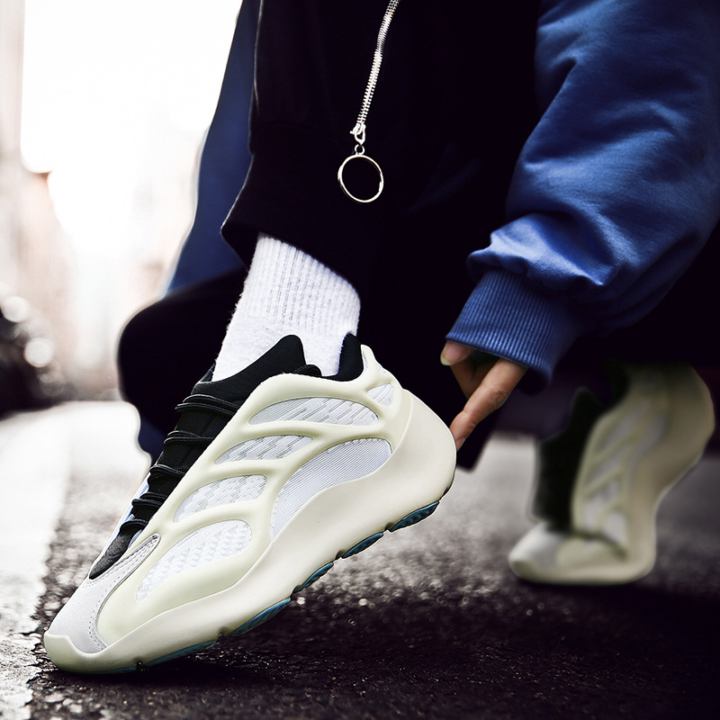椰子鞋yeezy新款700v3复古骨架夜光老爹鞋情侣潮鞋跨境男女运动鞋