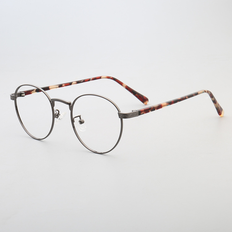 六九眼镜工厂批发新款复古金属男女款文艺眼镜框可配防蓝光top21-阿里