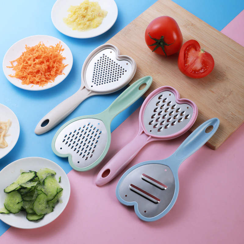 Apple-Shaped Multi-Function Vegetable Cutter Grater Set Shredded Grater Slice Cutting Flower Cutting Dicing Grater