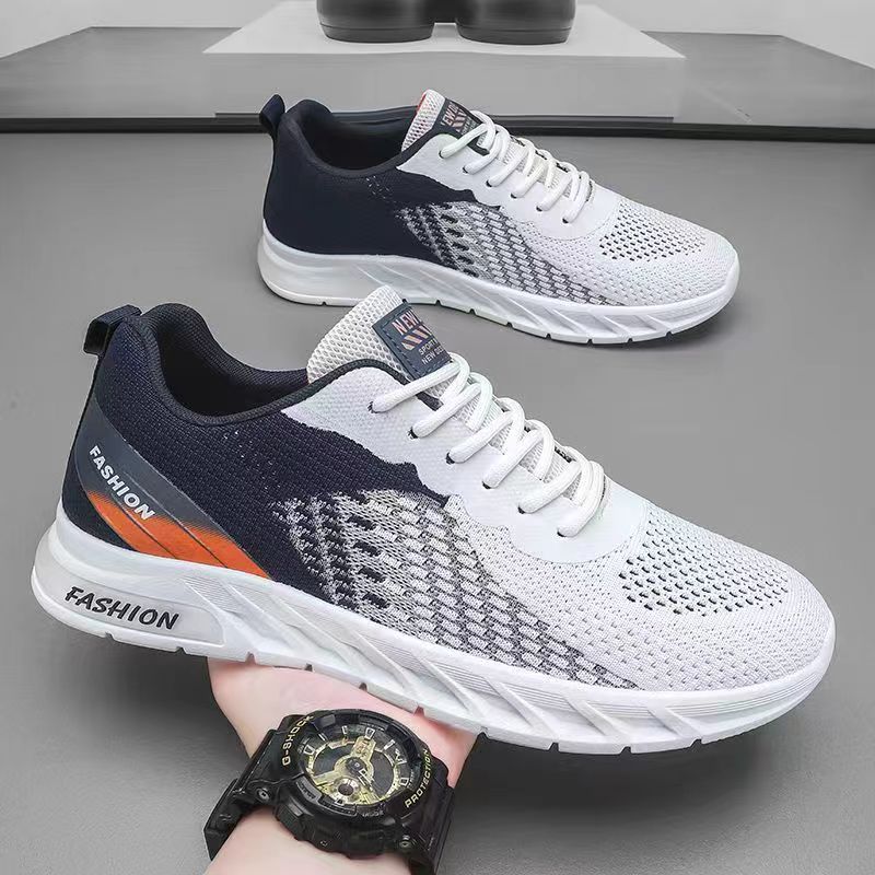 Men's Shoes Summer 2023 New Mesh Breathable Thin Men's Sneaker Casual Running Soft Bottom Mesh Shoes Trendy Shoes