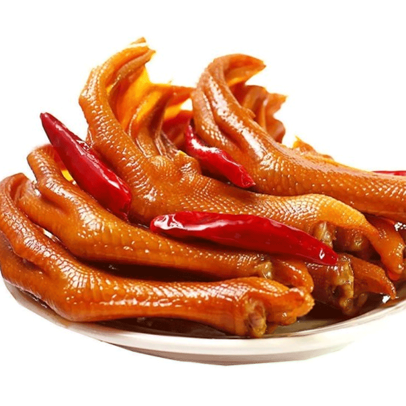 香辣卤鸭掌龙岩泡鸭爪鸭脚网红零食即食福建特产卤味小吃真空包装