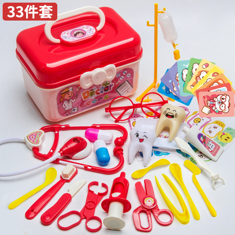 Factory Children's Doctor Toy Set Girl Simulation Nurse Stethoscope Injection Play House Medical Toolbox