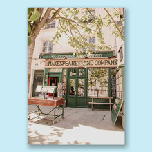 巴黎左岸莎士比亚书店摄影艺术画报小众装饰画桌面油画布