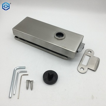 不锈钢锁体 玻璃门锁体 方形玻璃锁 浴室门门锁 玻璃门配件 砂光