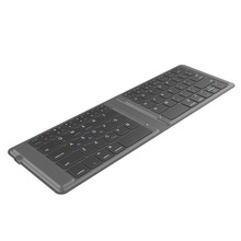 G2104全贴皮蓝牙迷你超薄便携二折叠键盘 平板笔记本手机无线键盘