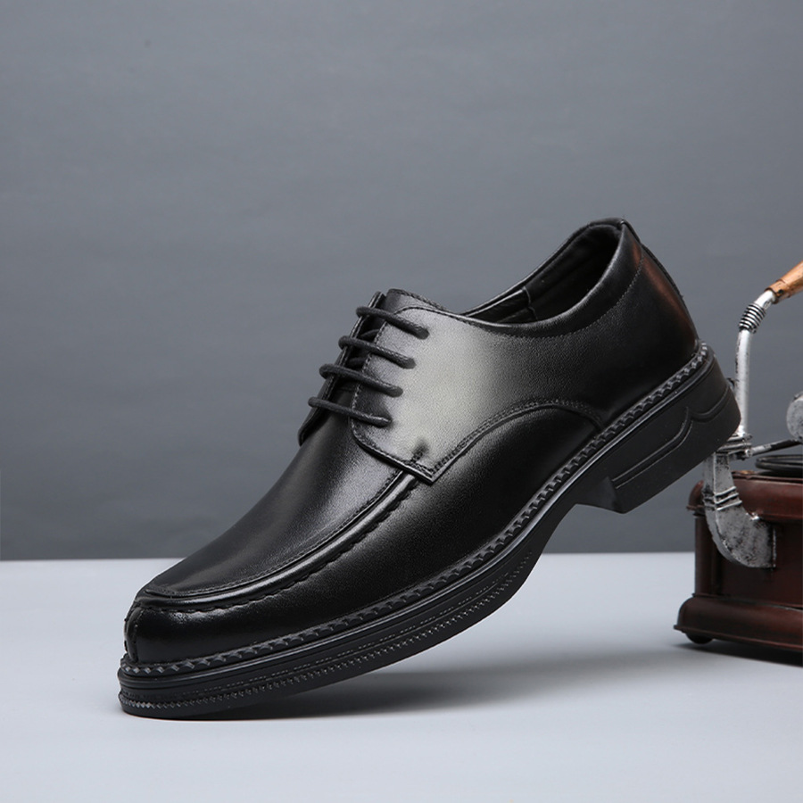 男士真皮皮鞋男鞋正装皮鞋头层牛皮新款批发一件代发商务休闲软底