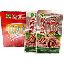 包邮银城湘味QQ鱼香辣辣味小鱼麻辣零食湖南特产休闲即食整箱批发