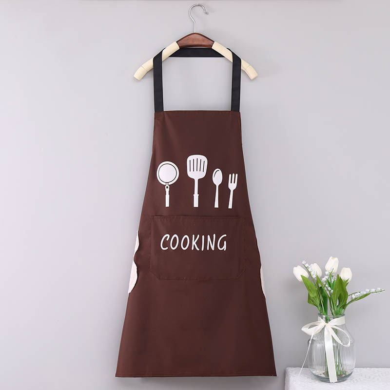 Erasable Hand Apron Manufacturers Korean Style Household Kitchen Sleeveless Waterproof Apron Customized Printing Work Clothes Wholesale Advertising Apron